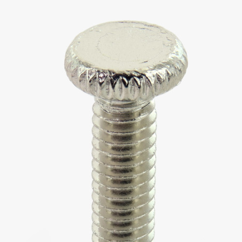 3/4in Long - 8/32 Thread Polished Nickel Finish Thumb Screw