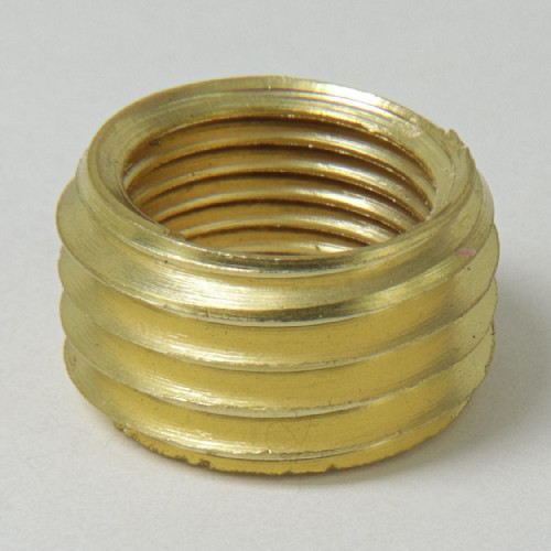 1/8ips. Female X 1/4ips. Male Thread Unfinished Brass Reducer without Shoulder