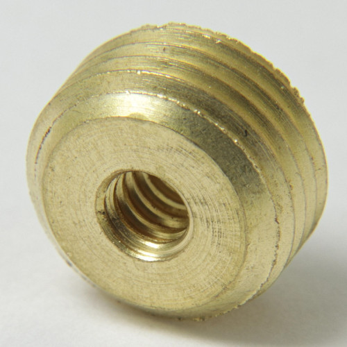 6/32 Female X 1/8ips. Male Thread Unfinished Brass Reducer without Shoulder