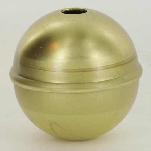 2in. Diameter Two Piece Stamped Brass Ball With 1/8ips. Slip Through Holes on Both Sides.