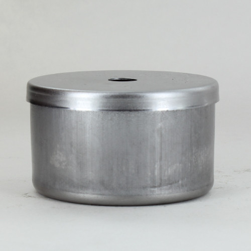 2-1/2in Diameter X 1-1/2in Height Blank Side Hole Unfinished Steel Body with Cap