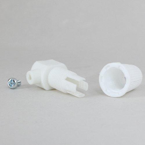 1/8ips. Female Threaded Plastic Strain Relief - White