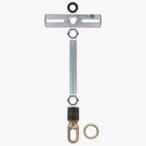 HEAVY DUTY - 1-1/16in Hole Canopy Chain Hanging Cross Bar Set - Antique Brass