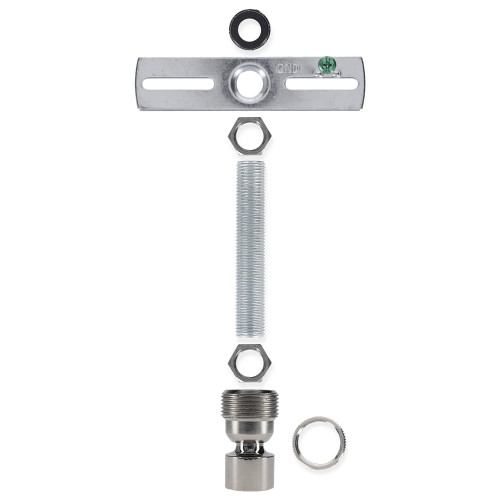 1/8ips. Pipe Pendant Hanging Cross Bar Set - Polished Nickel