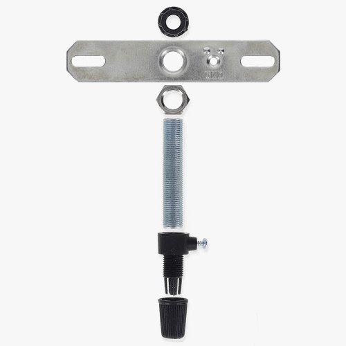 1/8ips Pendant Hanging Cross Bar Set With Plastic Strain Relief - Black