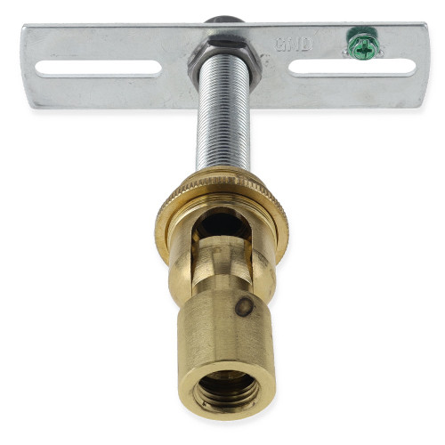 1/4ips. Female Bottom X 1/4ips. Female Top 90 Degree Hang Straight Kit - Unfinished Brass