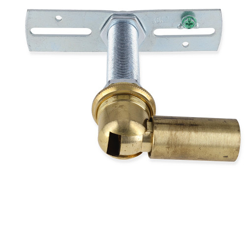 3/8ips. Female Bottom X 3/8ips. Female Top 90 Degree Hang Straight Kit - Unfinished Brass