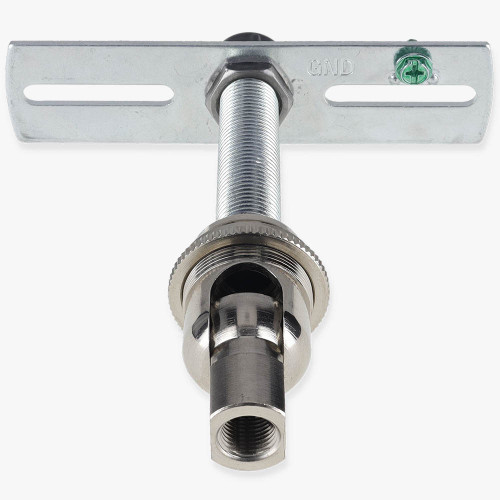 1/8ips. Female Bottom X 1/4ips. Female Top 90 Degree Hang Straight Kit - Polished Nickel Finish