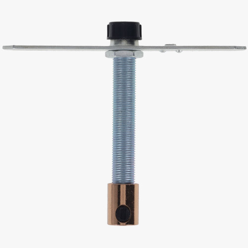1/8ips SVT Wire Pendant Hanging Cross Bar Set With Metal Strain Relief - Polished Copper Finish