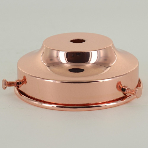 3-1/4in. Polished Copper Plated Steel Flat Holder