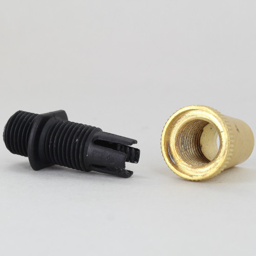 1/8ips. Male Threaded Strain Relief - Unfinished Brass