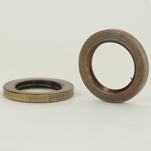 1/8-27ips. X 9/16in Diameter Antique Brass FInish Knurled Nut
