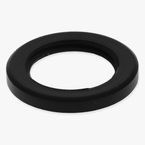 1/8ips - 9/16in Diameter x 1/16in H - Plain Straight Edge Brass Flat Locknut - Black Finish