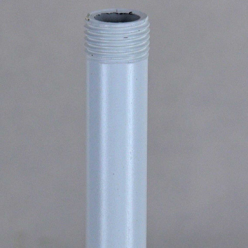 2in Long X 1/8ips (3/8in OD) Male Threaded White Powder Coated Steel Pipe