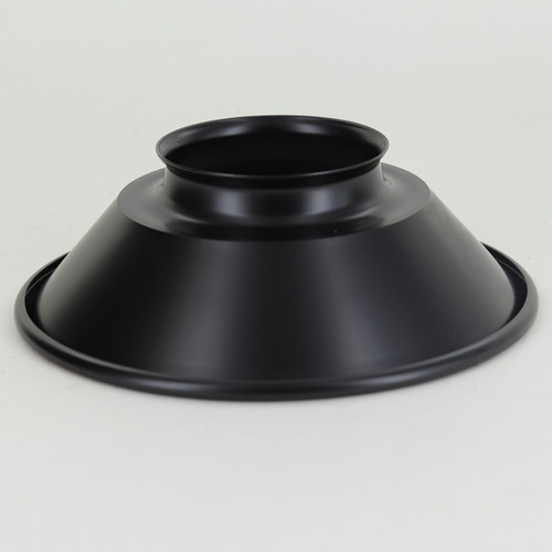 4-7/8in. Small Black Finish Steel Cone Shade with 2-1/4in. Neck