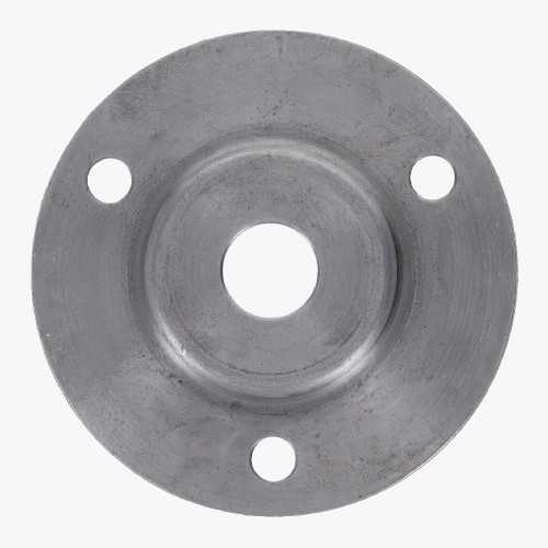 Unfinished Steel Flange with 1/8ips. Slip Through Center Hole. (3) 8/32 Slip Through Holes 120 degrees Apart