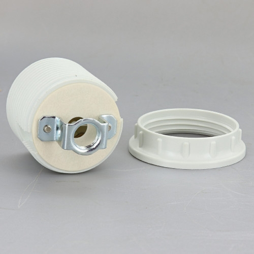 GU24 CFL Lamp Threaded Body and Ring Socket with 1/2in Height Hickey