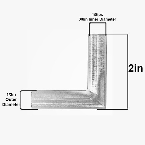 1/8ips Brass Female Threaded "90 Degree"