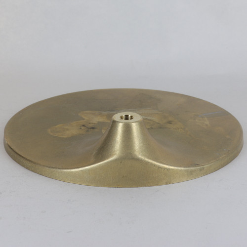 7-1/2in Cast Brass Figurine Base with 1/8ips Threaded Hole