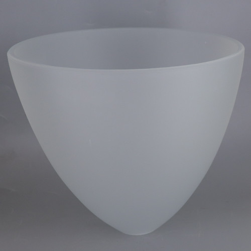 9in Diameter Frosted Tear Drop Cone shade with 1-5/8in Hole