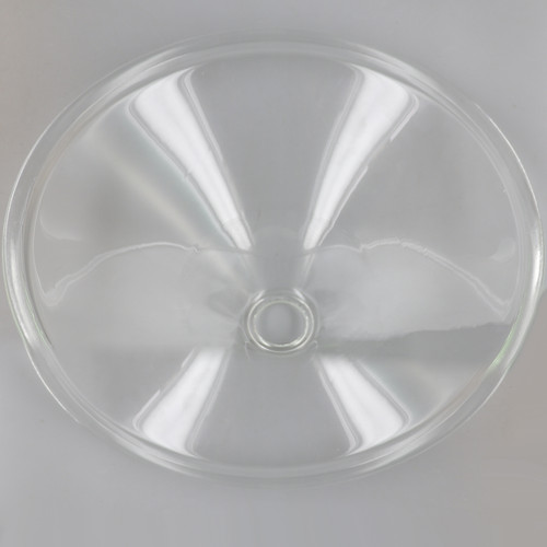 14in Diameter Clear Cone Shade with 1-5/8in Hole