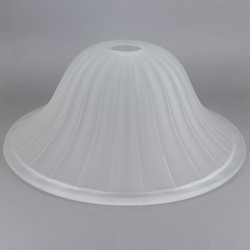 12in Diameter Frosted Bell Shade with 1-5/8in Hole