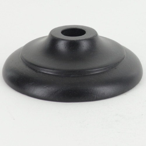 3in. Black Wooden Vase Cap with 1/8ips. Slip Hole
