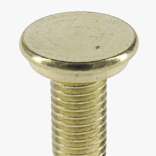 1/4-27 Thread - 1/2in Long - Steel Shade Stud - Brass Plated Finish