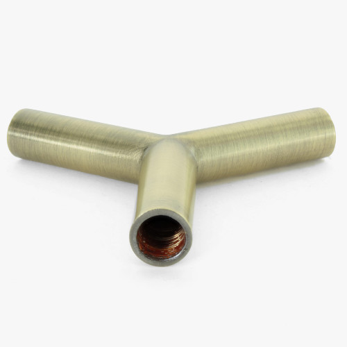 1/8ips Brass Female Threaded Y Shape Arm - Antique Brass.