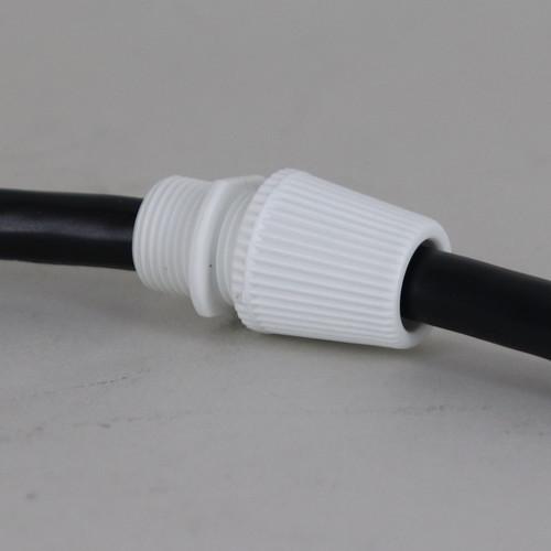 White 1/4ips - SJT Type Cable Compression Strain Relief