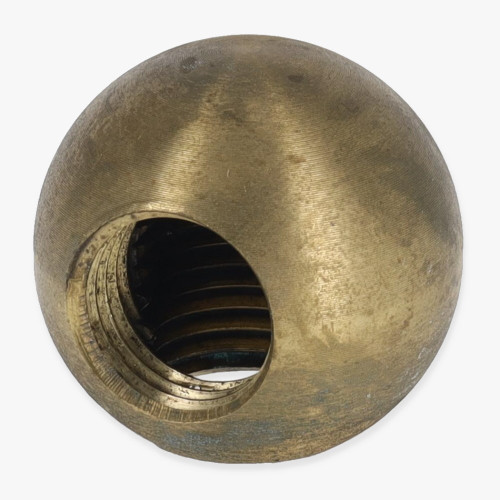 1/4ips Threaded - 1 in Diameter 90 Degree Ball Armback - Unfinished Brass