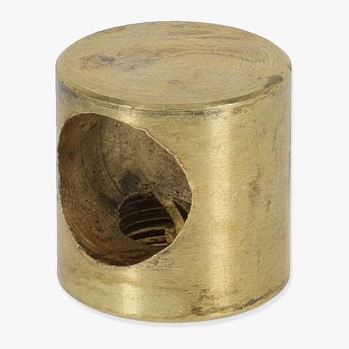 1/8ips Bottom X (2) 1/4ips Slip Side - Tee Fitting - Straight Armback Brass - Unfinished Brass