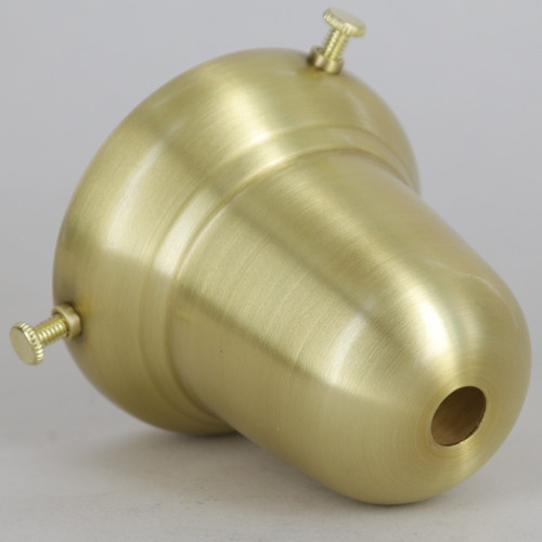 2-1/4in. Polished Brass Finish Brass Bell Holder with Screws