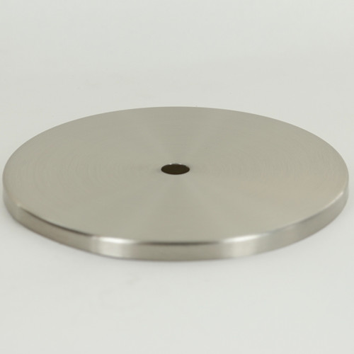 5 In. Diameter Stamped Brass Straight Edge Checkring - 0.32 THICK MATERIAL - Brushed/ Satin Nickel Finish