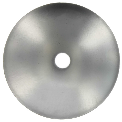 3in Diameter - Stamped Steel Bobesche with 1/8ips (7/16in) Slip Through Center Hole - Unfinished Steel