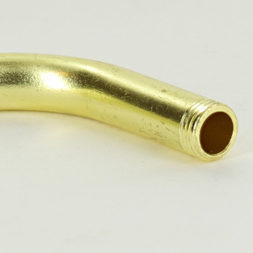 6in Long - 1/8ips Male Threaded 90 Degree Bent Arm - Unfinished Brass.