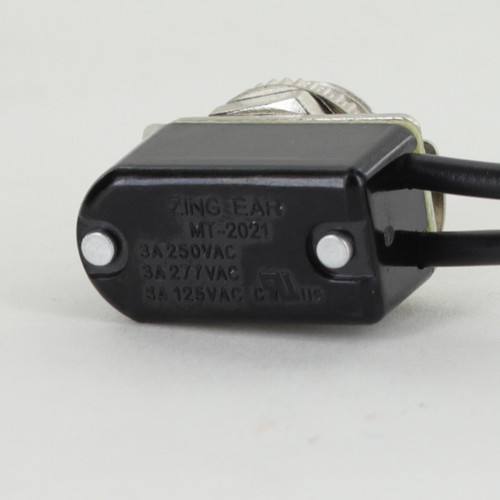 Ball Knob On-Off Toggle Switch with 18/1 AWM Wire Leads. Rated Maximum 6A 125VAC / 3A 250VAC