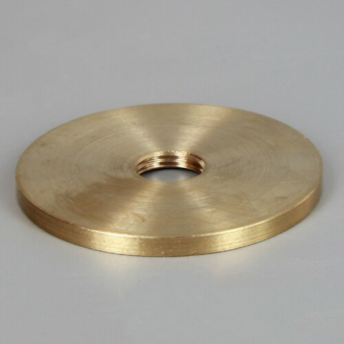 1-3/8in. Threaded Straight Edge Turned Brass Check Ring. 1/8ips. Slip Through Center Hole.