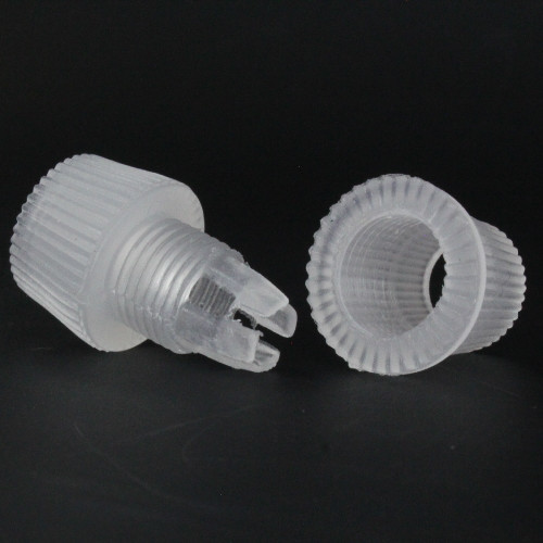 1/8ips Female Threaded CLEAR TWO PIECE PLASTIC STRAIN RELIEF FOR SVT WIRE