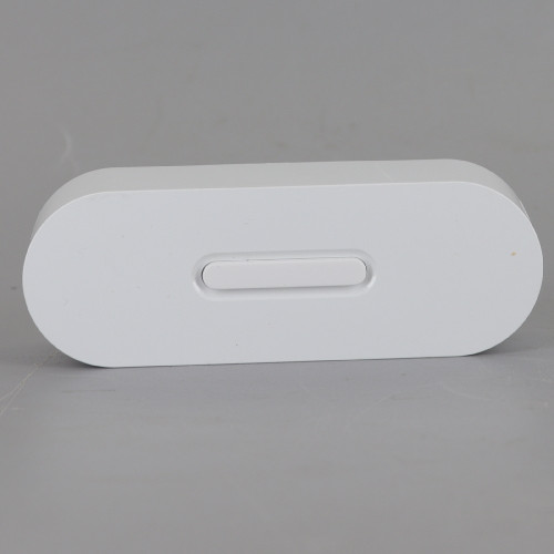 White In-Line UNICO Series Universal electronic push button dimmer for incandescent and led dimmable lamps.