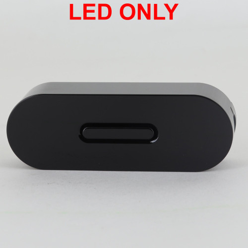 Black In-Line UNICO Series - LED ONLY - Electronic push button dimmer, specific for dimmable main voltage led modules.