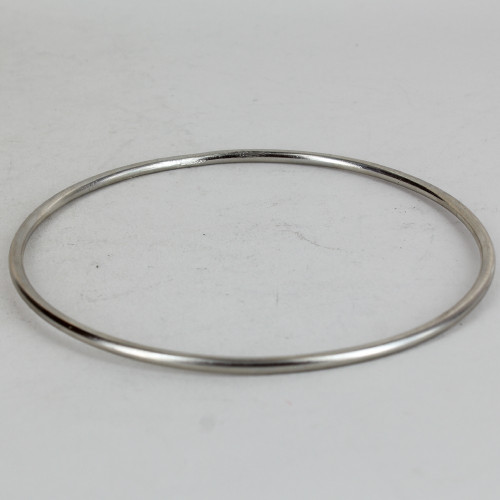 6 inch Diameter #10 Steel Wire Bottom Ring - Nickel