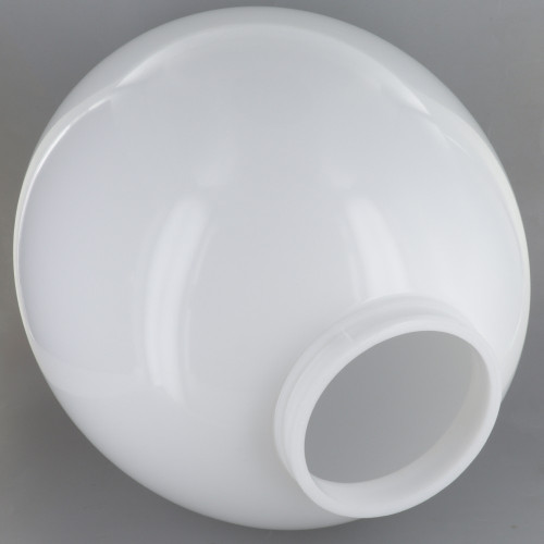 12in Diameter White Acrylic Egg with 4in Necked Fitter