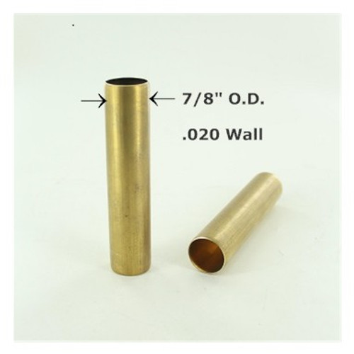 7/8in. Smooth Unfinished Brass Tubing