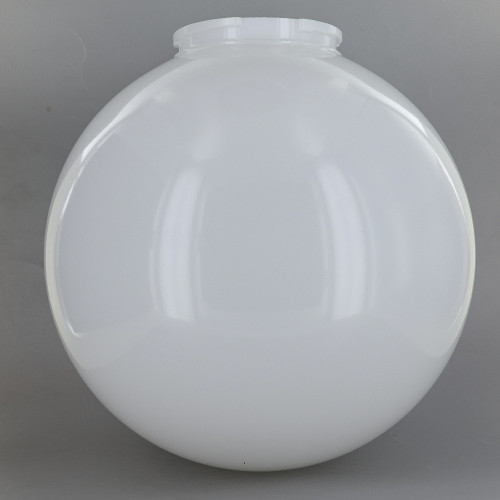 10in Diameter X 4 inch Twist-In Fitter Acrylic Ball - White