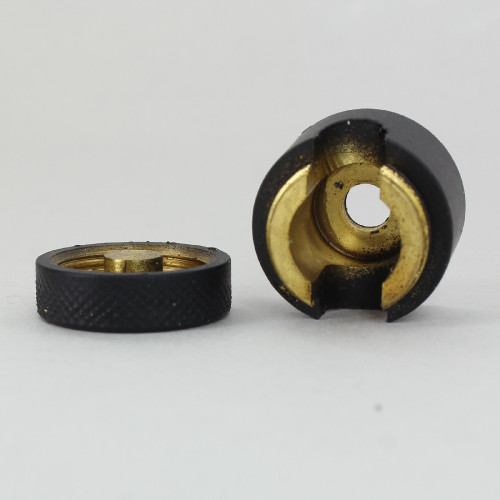 SVT Wire Gripper Swag Ceiling Strain Relief - Black Powdercoated Finish Brass