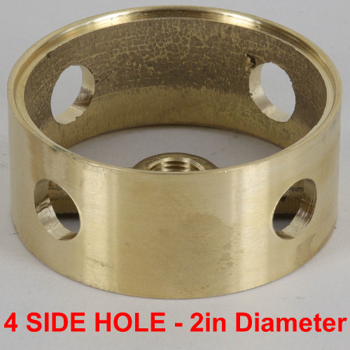 2in (50mm) Diameter with 4 Side Holes Cast Brass Body Ring