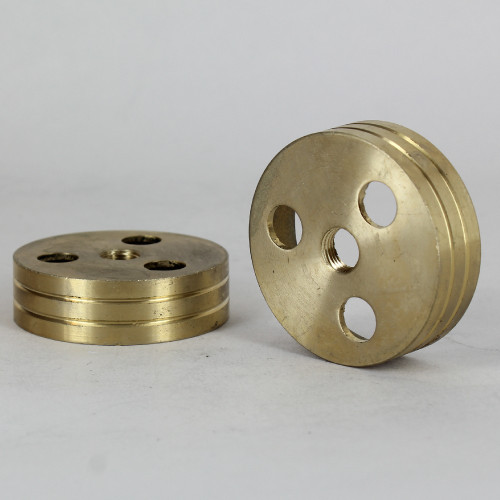 3 Light - 2in Diameter Cast Unfinished Brass Body