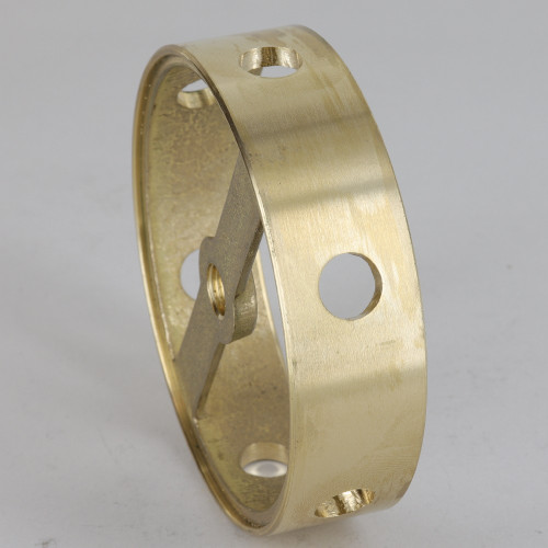 6 Side Holes - Cast Brass Ring Body - 3-1/4in (82mm) Diameter