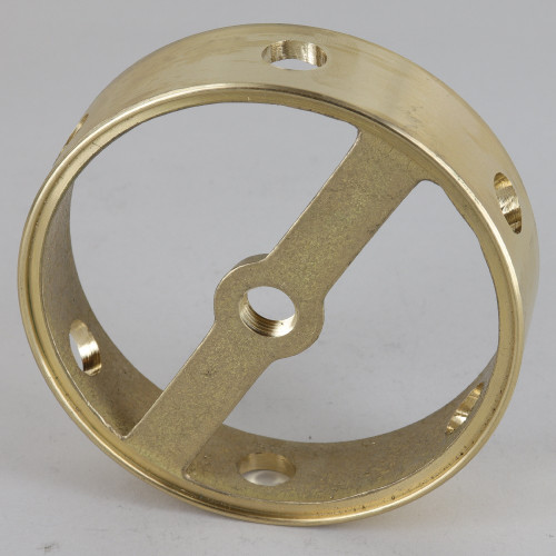 6 Side Holes - Cast Brass Ring Body - 3-1/4in (82mm) Diameter